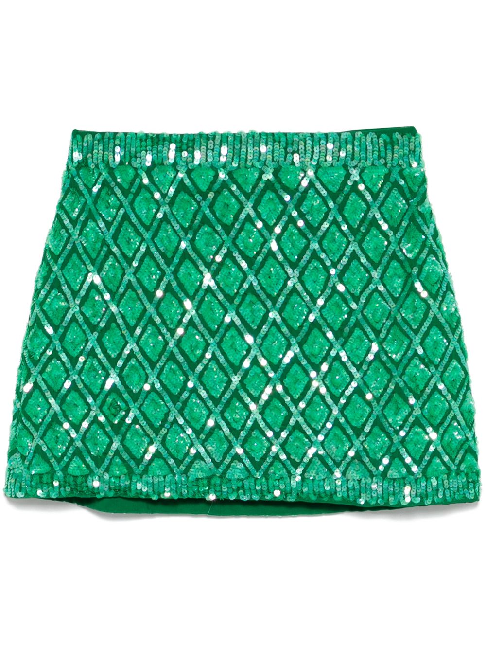 sequinned mini skirt