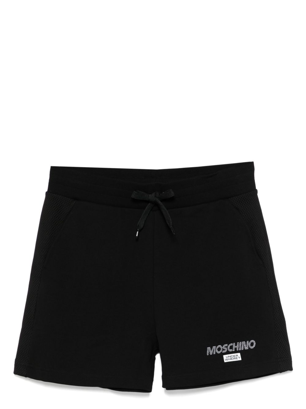 Moschino Shorts met logoprint Zwart