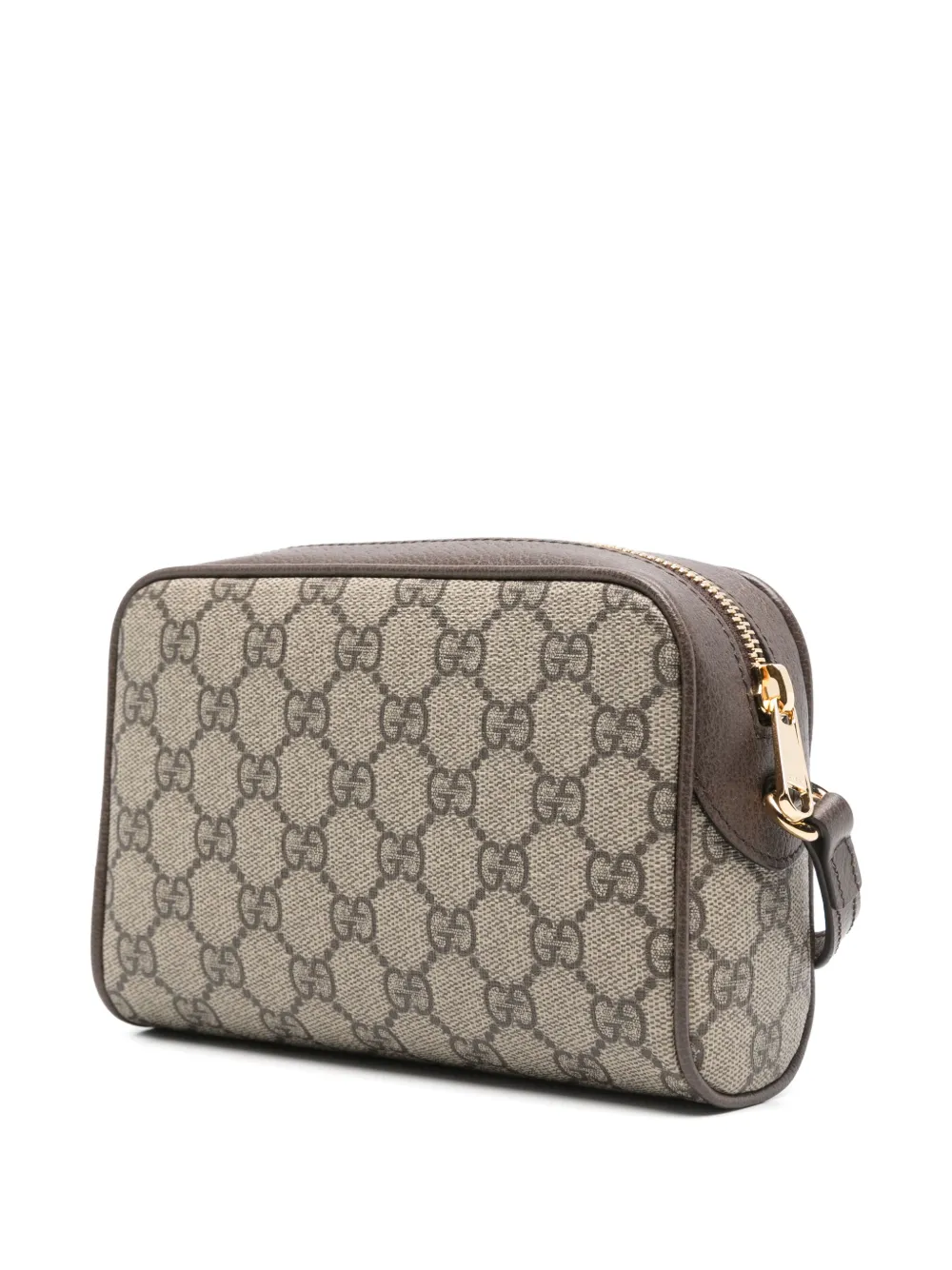 Gucci Super Mini Ophidia schoudertas Bruin