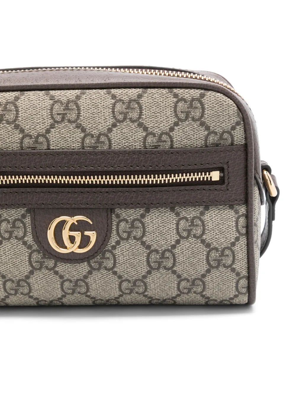 Gucci Super Mini Ophidia schoudertas Bruin