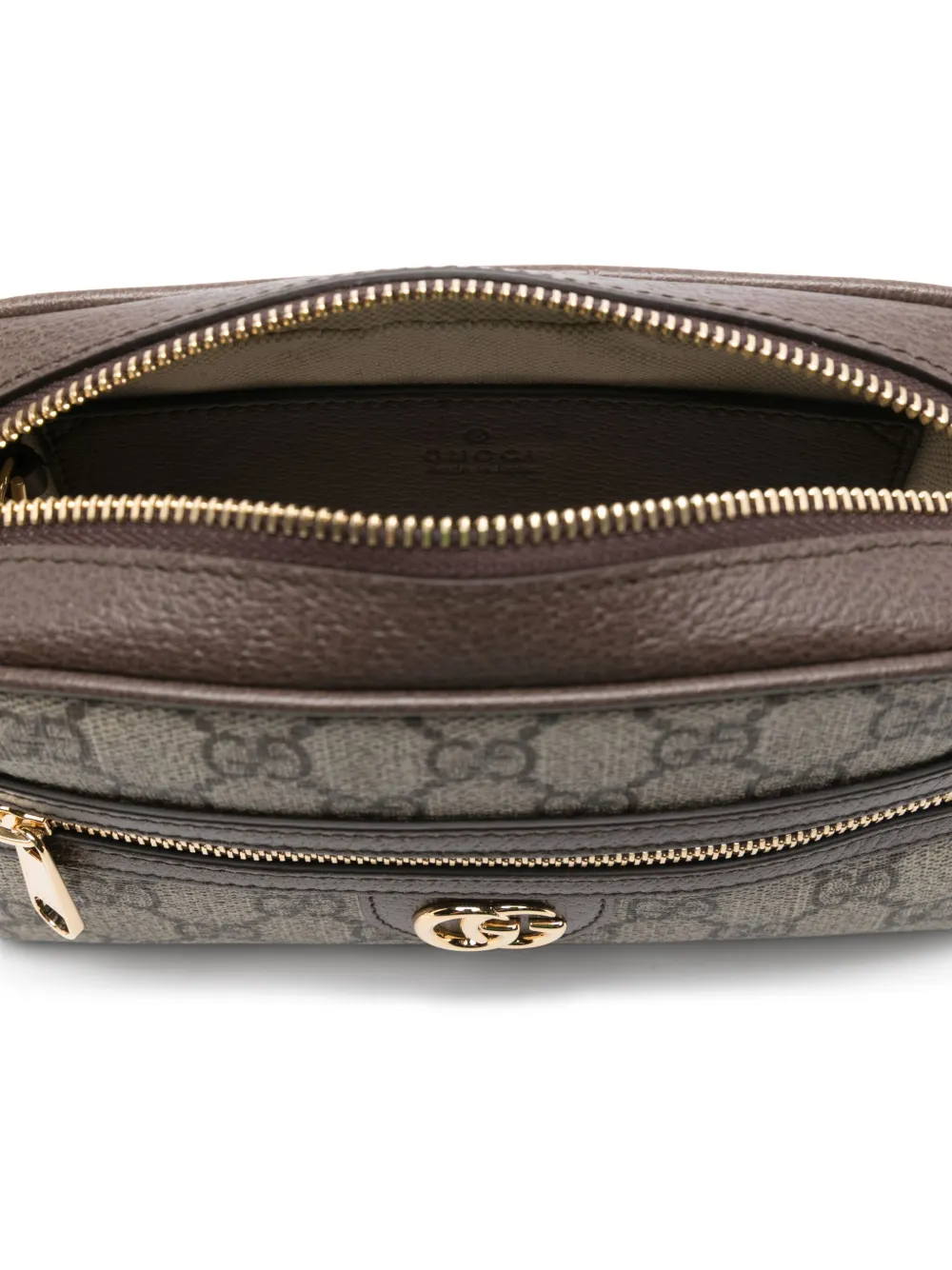 Gucci Super Mini Ophidia schoudertas Bruin