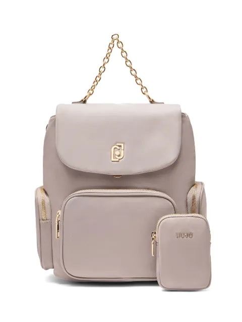 LIU JO mochila con placa del logo