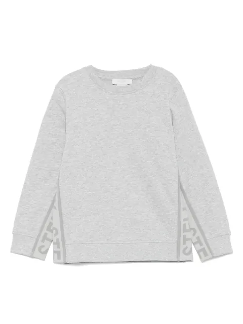 Stella McCartney Kids logo tape-detail sweatshirt 