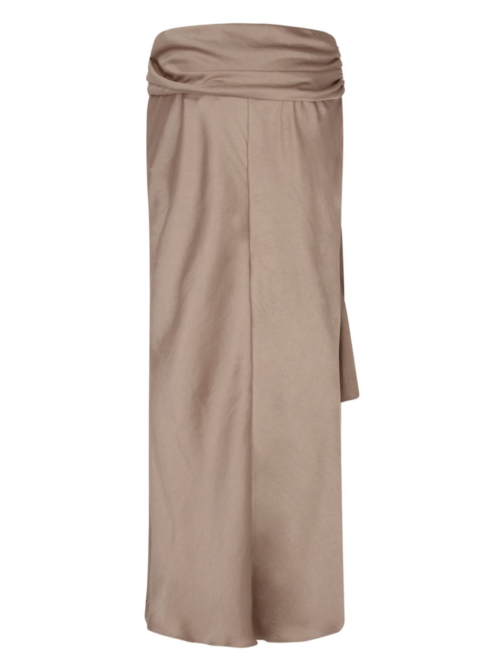 Blumarine wrapped maxi skirt - Beige