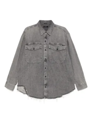 MAMA Ribbed Wrapover Top - Gray - Ladies | H&M US