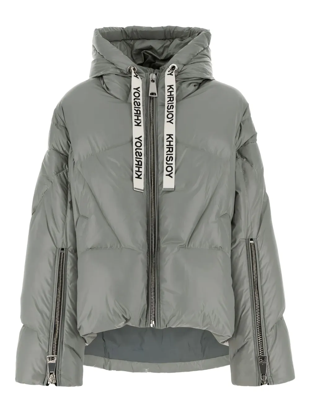 Khrisjoy Hodded Jacket In Gray