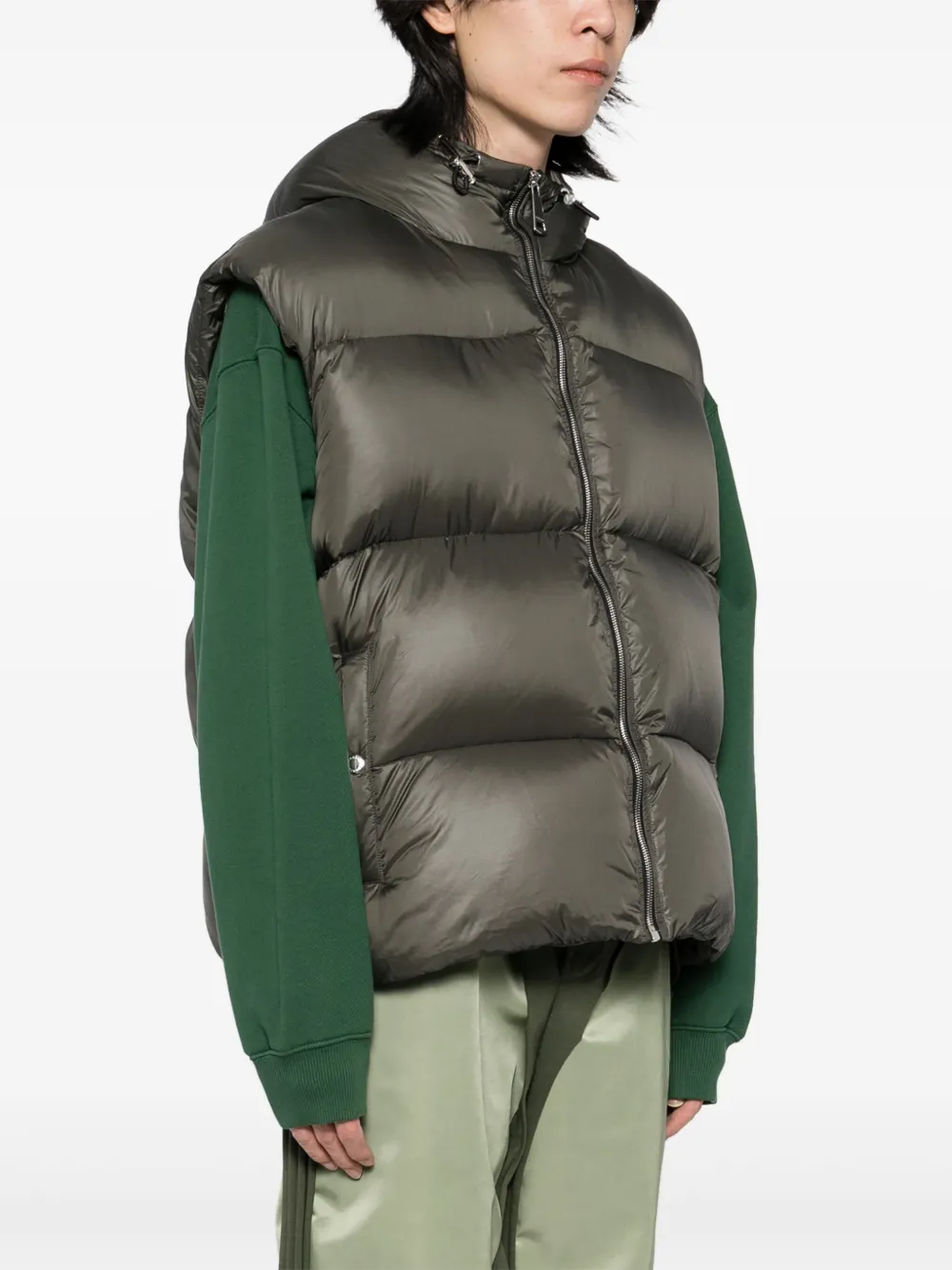 Khrisjoy Bodywarmer met capuchon Groen