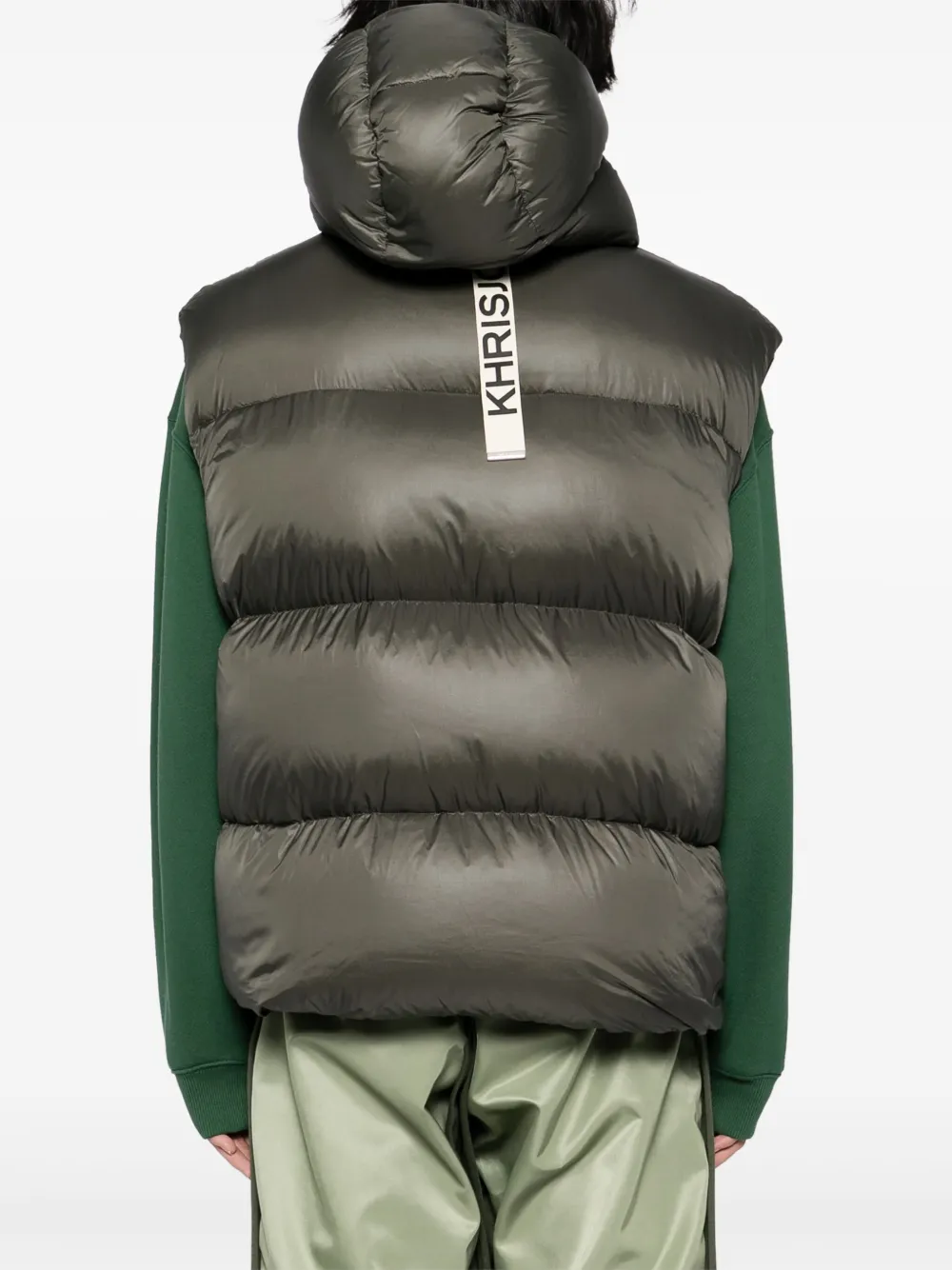 Khrisjoy Bodywarmer met capuchon Groen