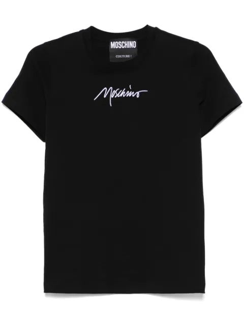 Moschino logo-embroidered T-shirt
