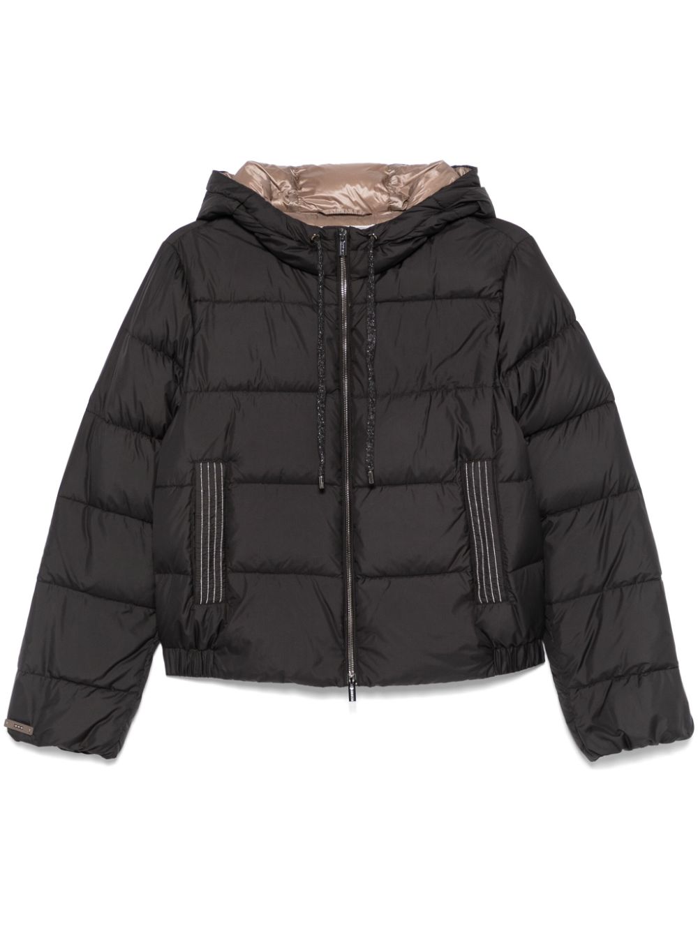 Peserico hooded down jacket - Black