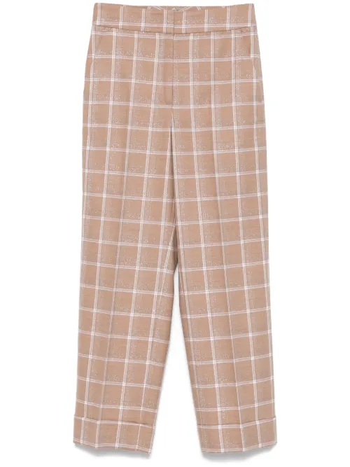 Pantalon à carreaux - Peserico - Modalova