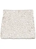 P.A.R.O.S.H. sequinned mini skirt - Neutrals