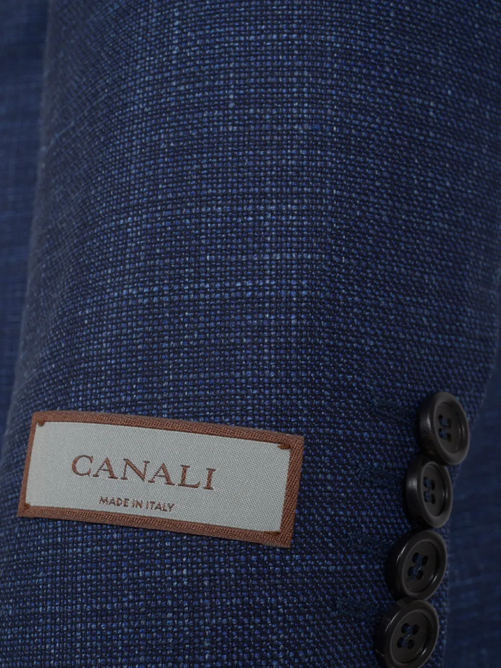 Canali Blazer met enkele rij knopen Blauw