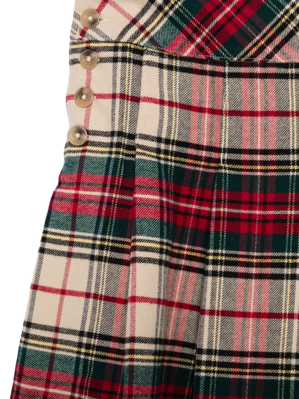 POLO RALPH LAUREN KIDS Geruite rok Beige