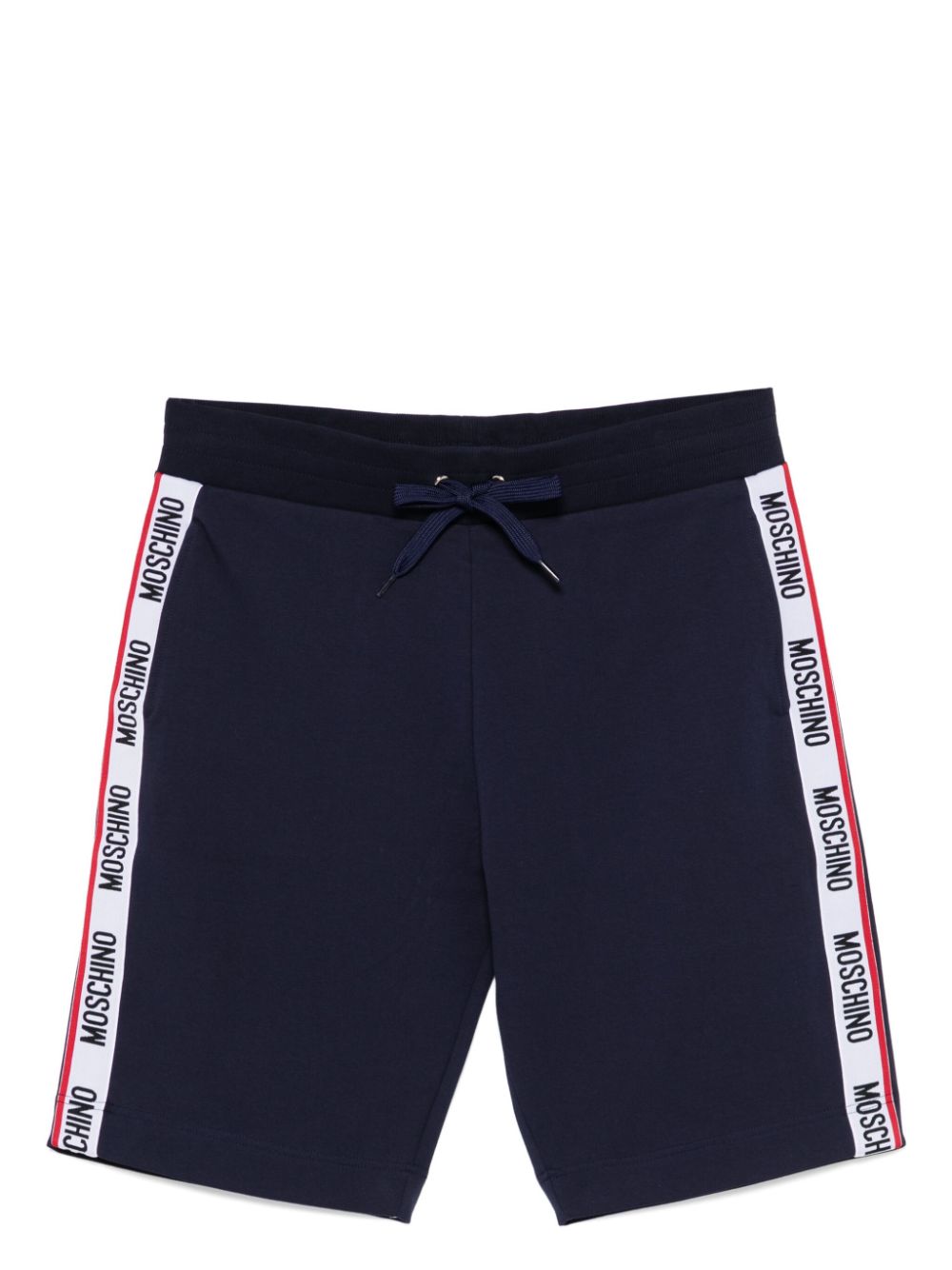 Moschino Shorts verfraaid met logo Blauw