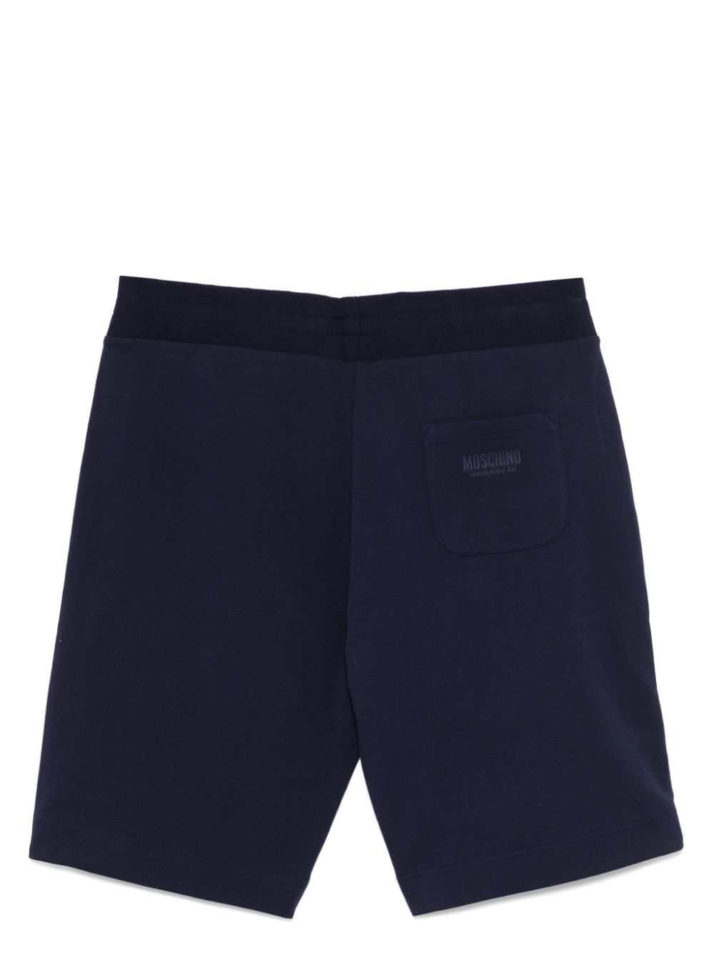 Moschino Shorts verfraaid met logo - Blauw