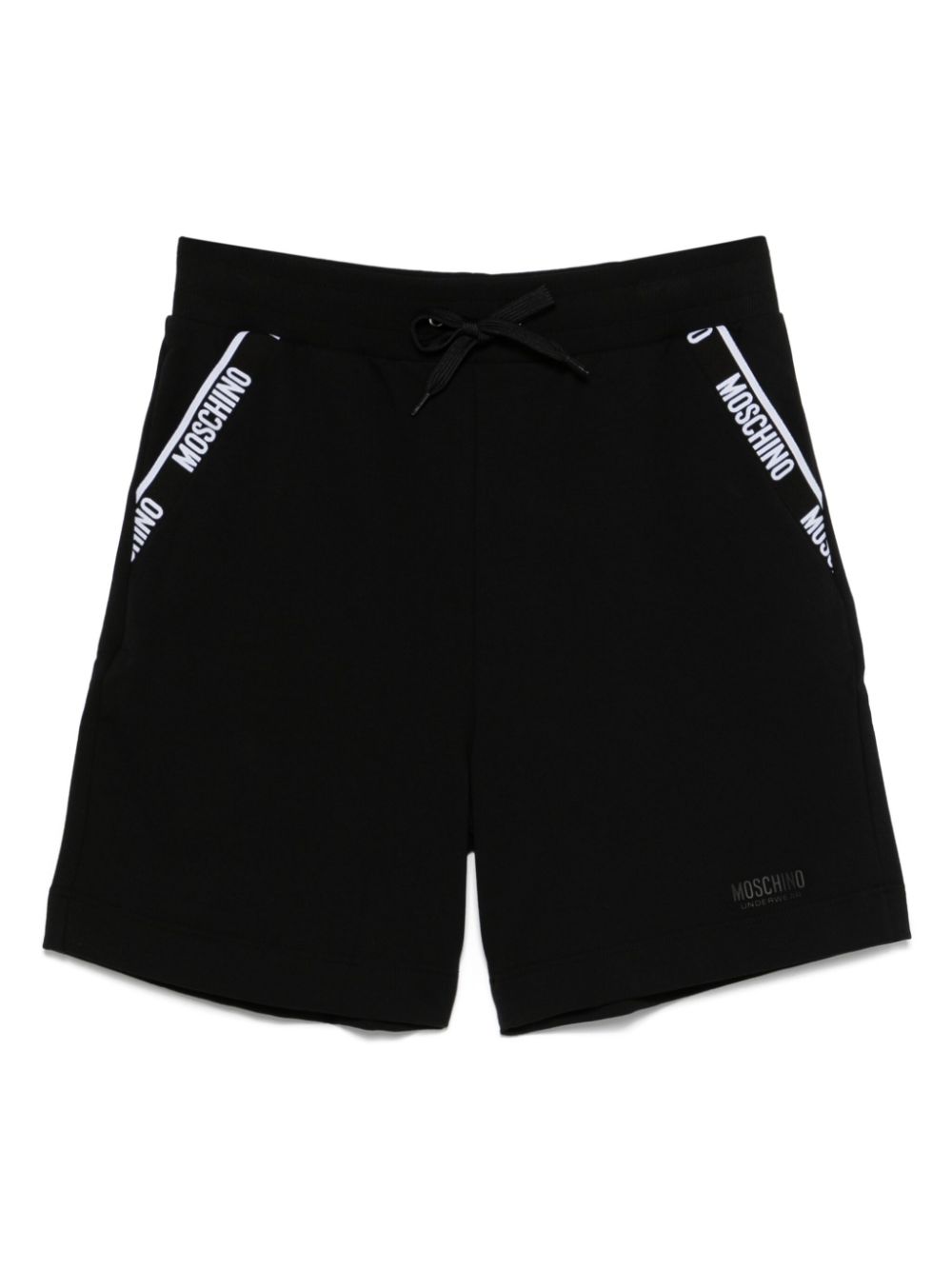 Moschino Shorts verfraaid met logo Zwart