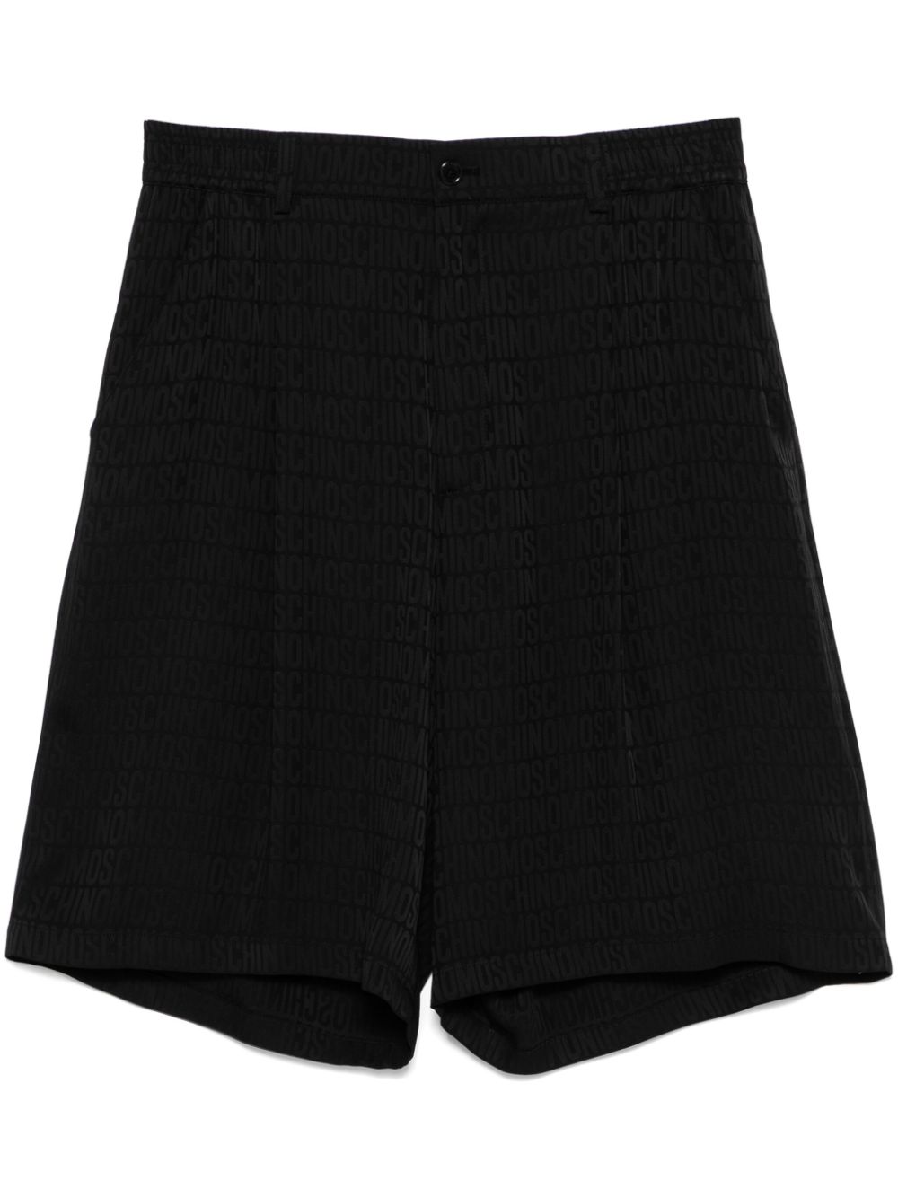 Moschino Shorts met logo-jacquard Zwart