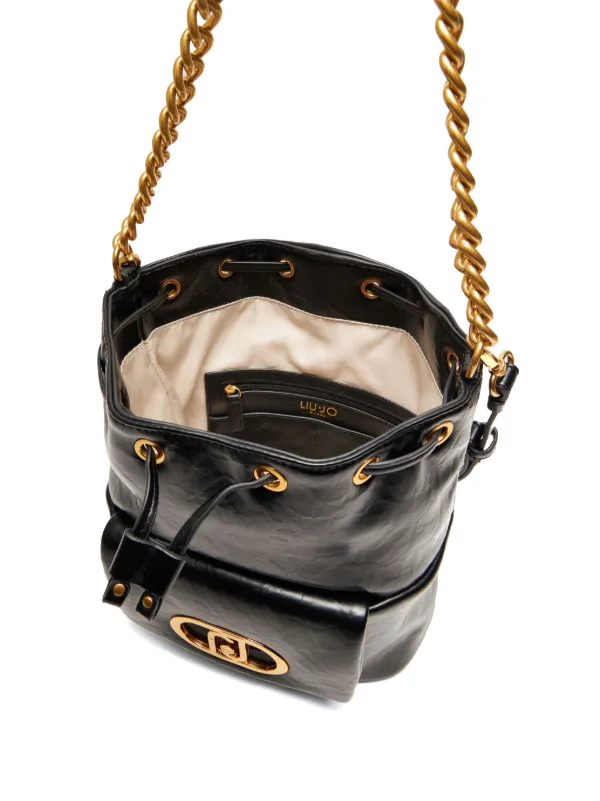 LIU JO LaPuffy Bucket Bag | Black | FARFETCH JO
