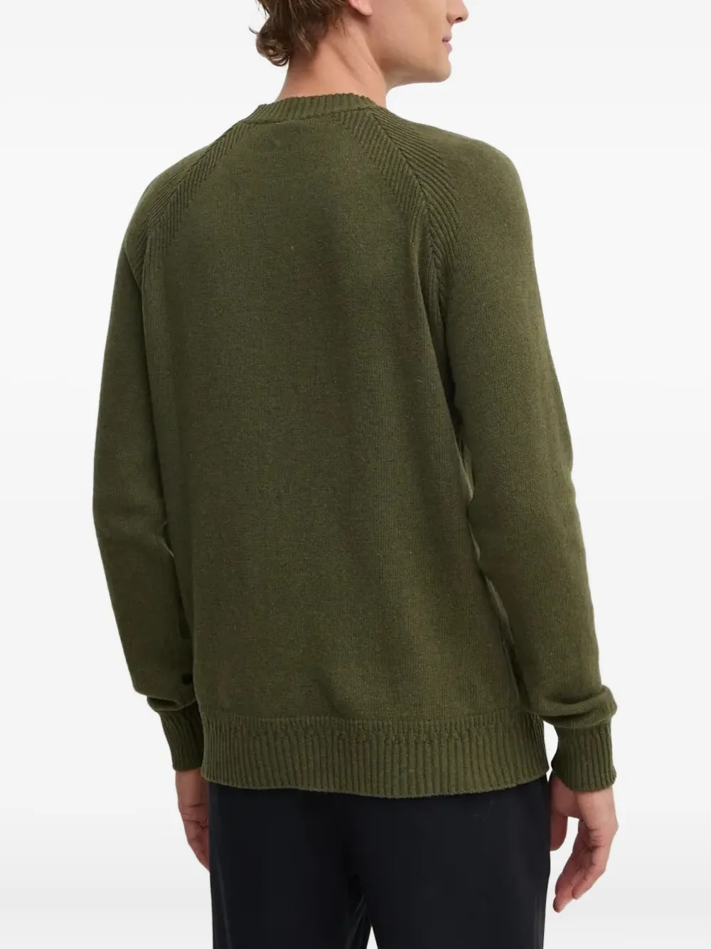 LIU JO raglan-sleeve crew-neck sweater - Groen