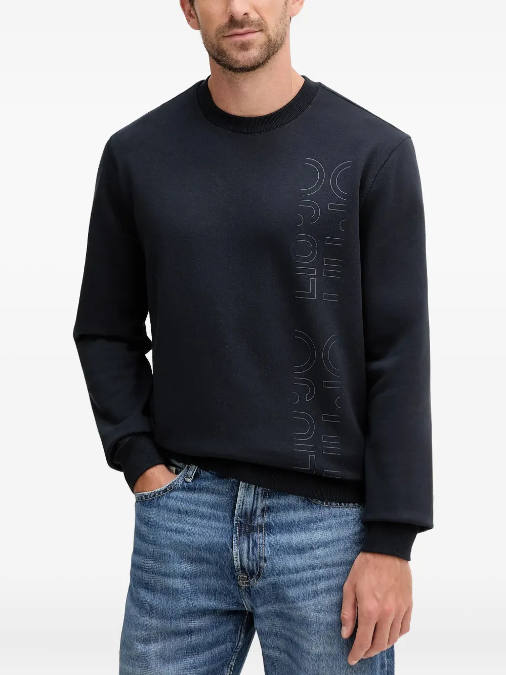 LIU JO logo-print sweatshirt | Blue | Image 1