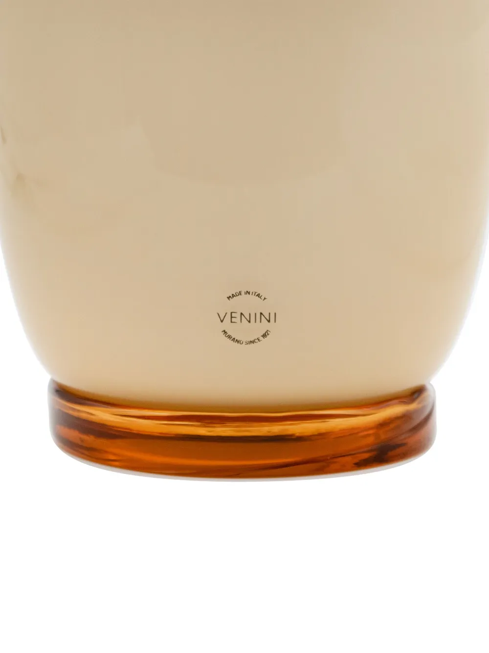 Venini Opalino Vase (14cm X 30cm) In Neutrals