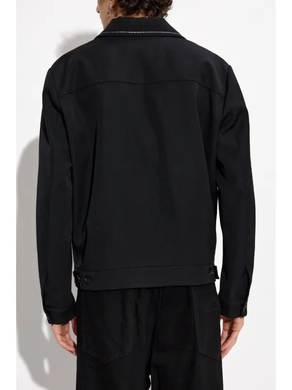 DSQUARED2 トップステッチ ジャケット | ブラック | FARFETCH JP