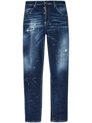 DSQUARED2 paint-splatter Jeans | Blue | FARFETCH