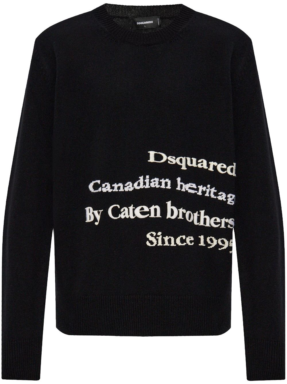 DSQUARED2 text-embroidered sweater Men