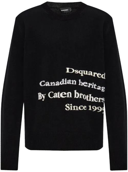 Pull à texte brodé - DSQUARED2 - Modalova