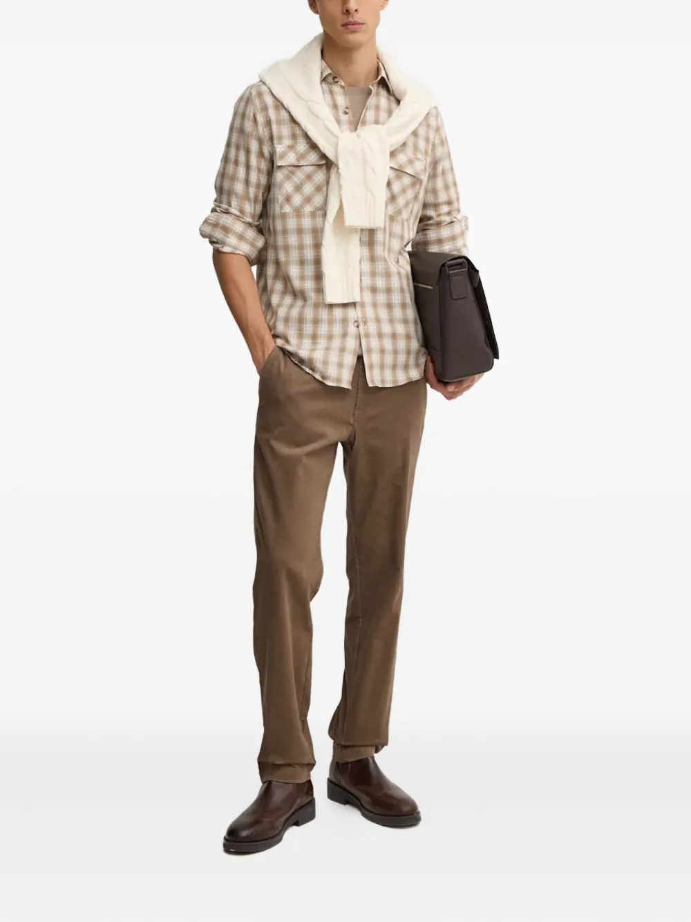 LIU JO flap-pocket checked shirt | Image 2