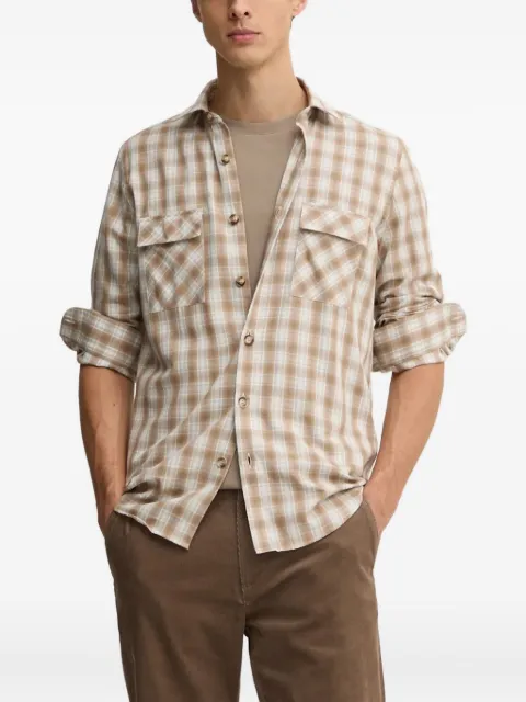 LIU JO flap-pocket checked shirt