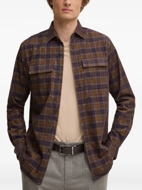 LIU JO corduroy checked shirt