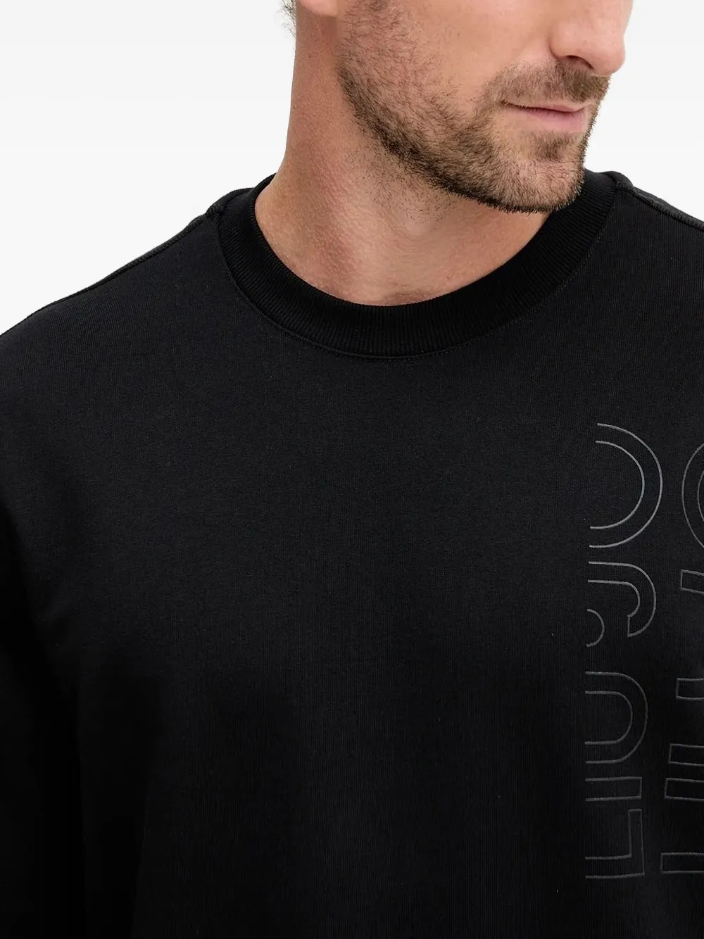 LIU JO Sweater met logo Zwart