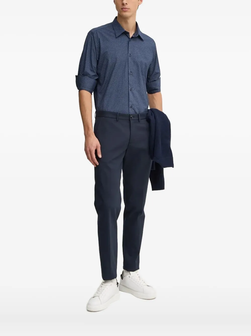 LIU JO geometric-print buttoned shirt - ブルー LIU JO geometric-print buttoned shirt - ブルー