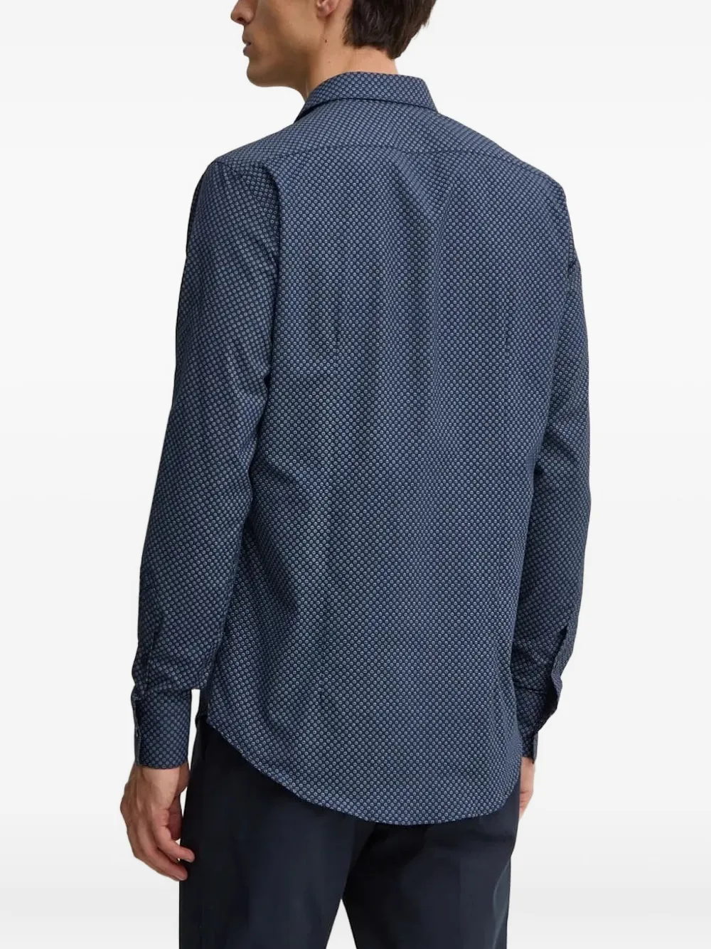 LIU JO geometric-print buttoned shirt - Blauw