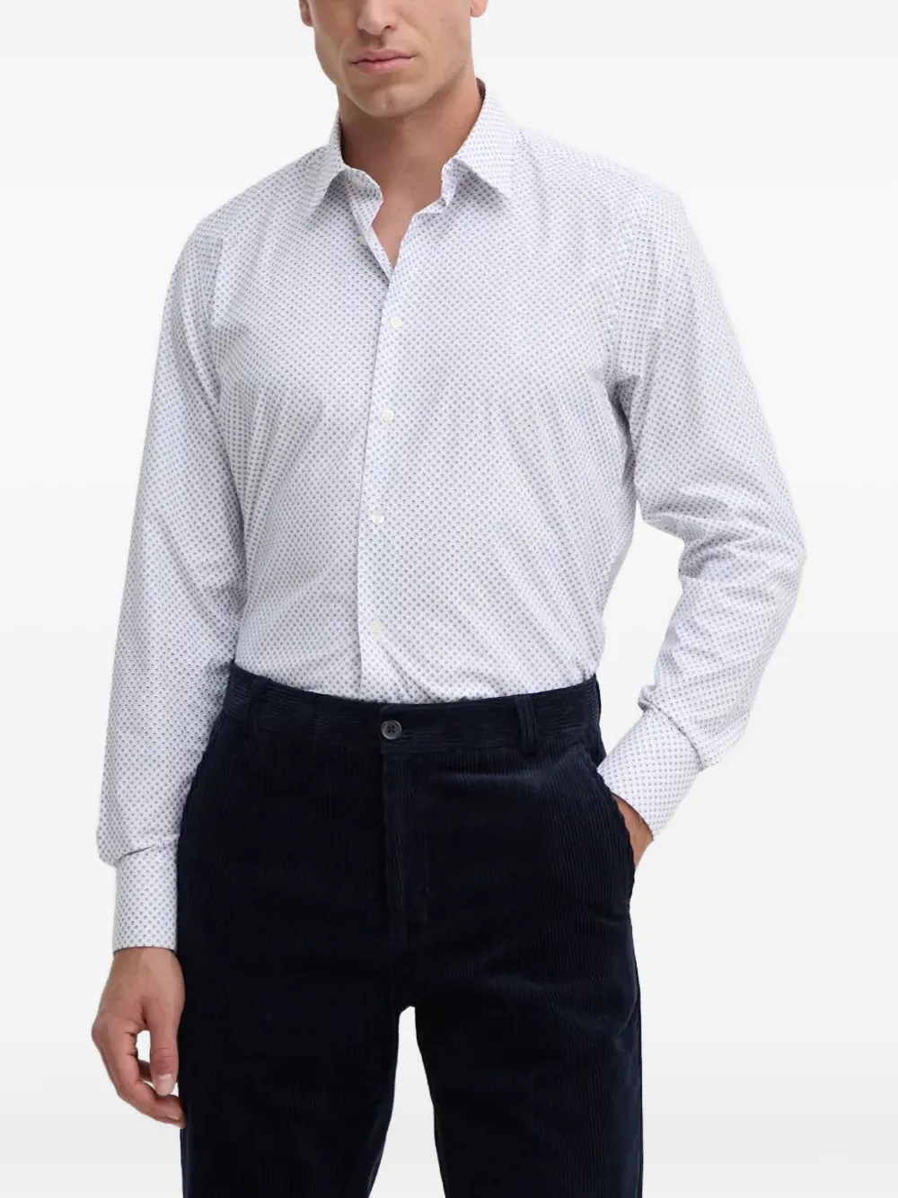 LIU JO micro-print shirt | White | Image 1