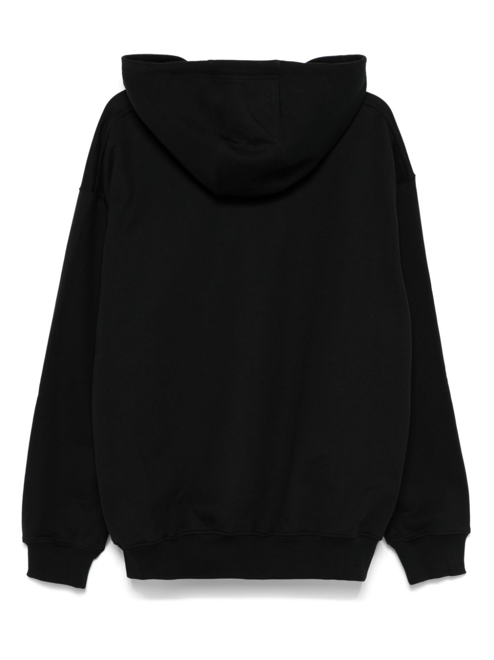 Marine Serre Hoodie met logo en rits - Zwart