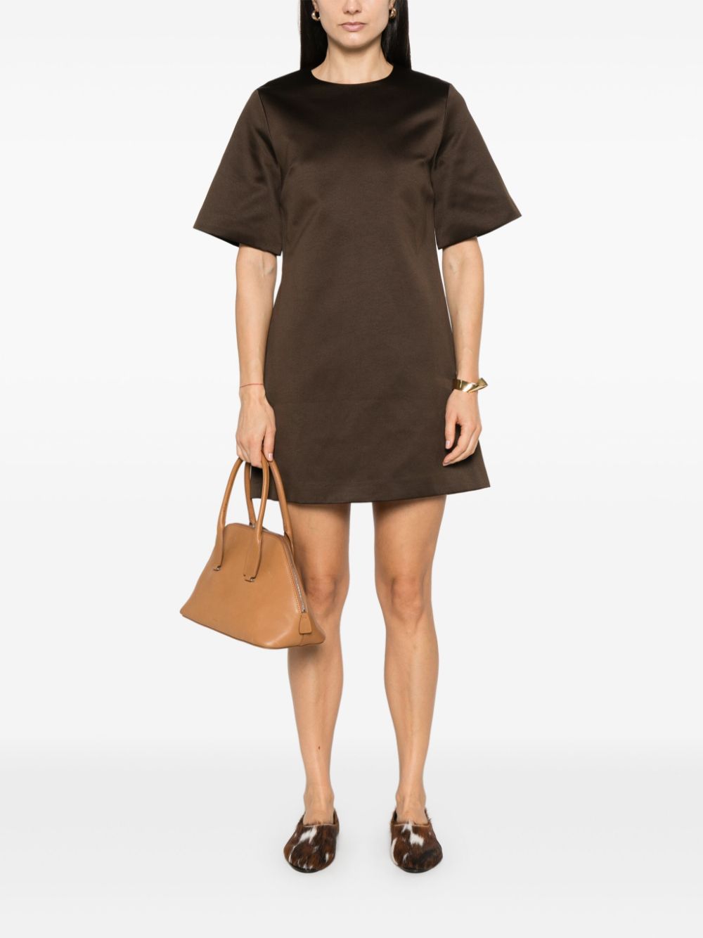 By Malene Birger Harperz mini-jurk - Bruin