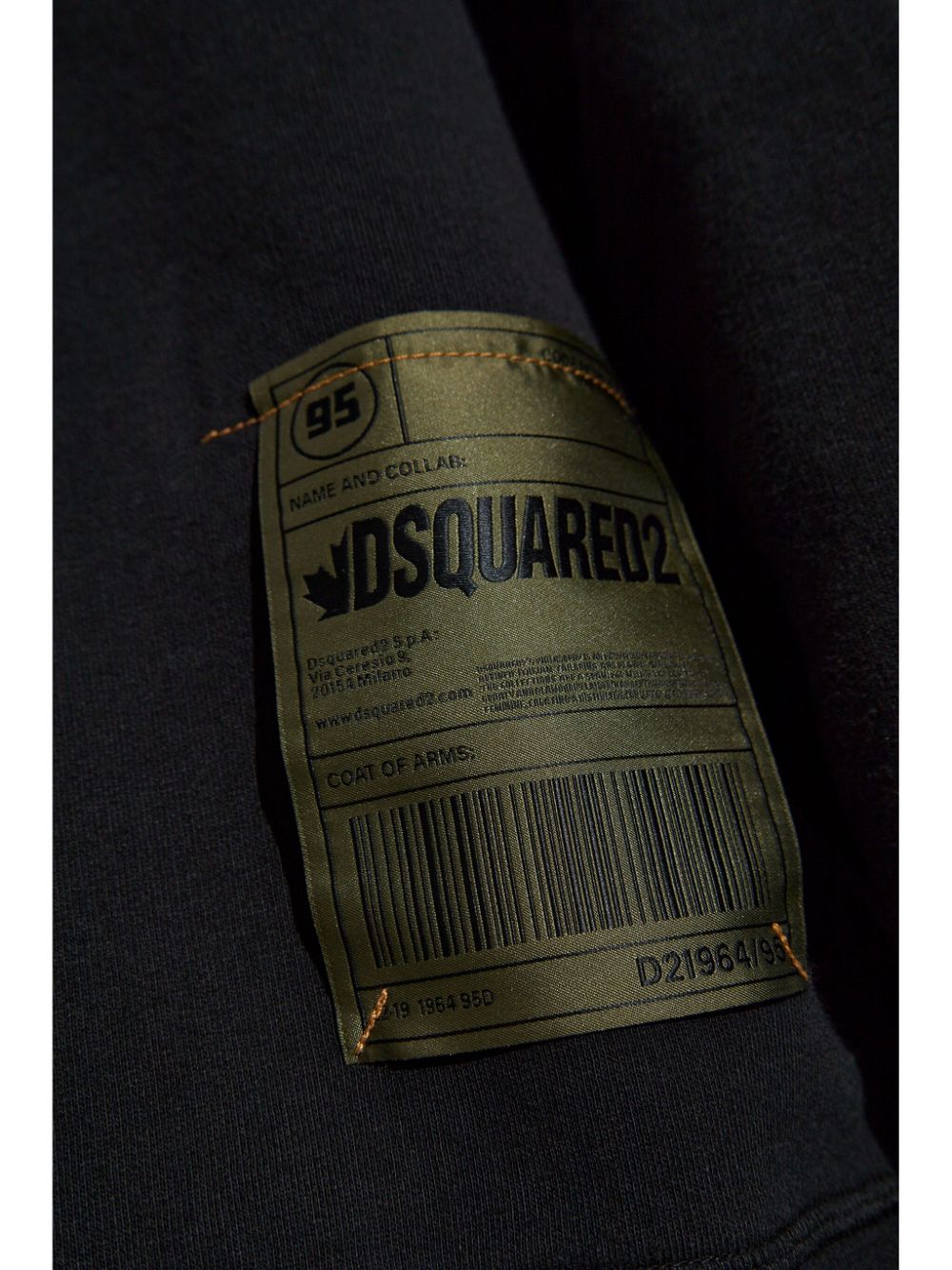 DSQUARED2 logo-patch hoodie Men