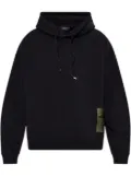 DSQUARED2 logo-patch hoodie - Black