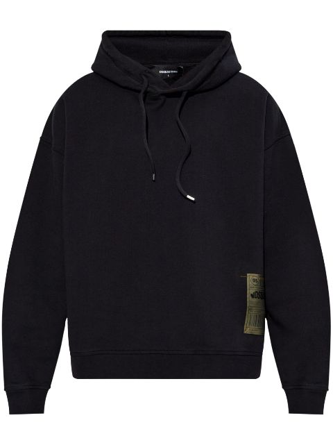 DSQUARED2 logo-patch hoodie Men