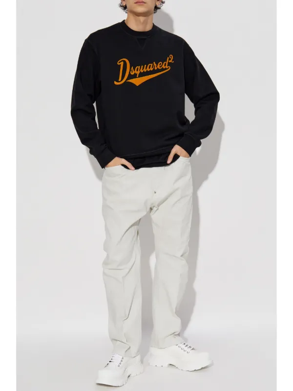 DSQUARED2 フロックロゴ スウェットシャツ | ブラック | FARFETCH JP