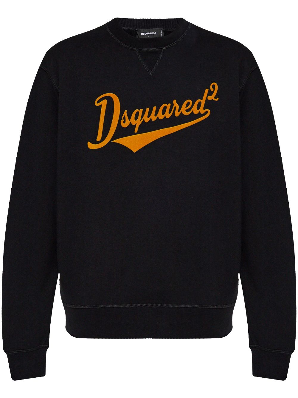 DSQUARED2 flocked-logo sweatshirt – Black