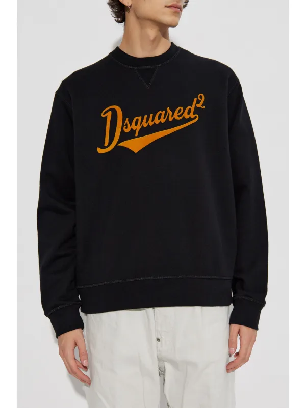 DSQUARED2 フロックロゴ スウェットシャツ | ブラック | FARFETCH JP