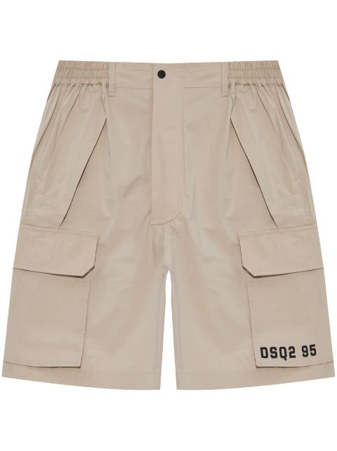 DSQUARED2 bermudas con logo estampado