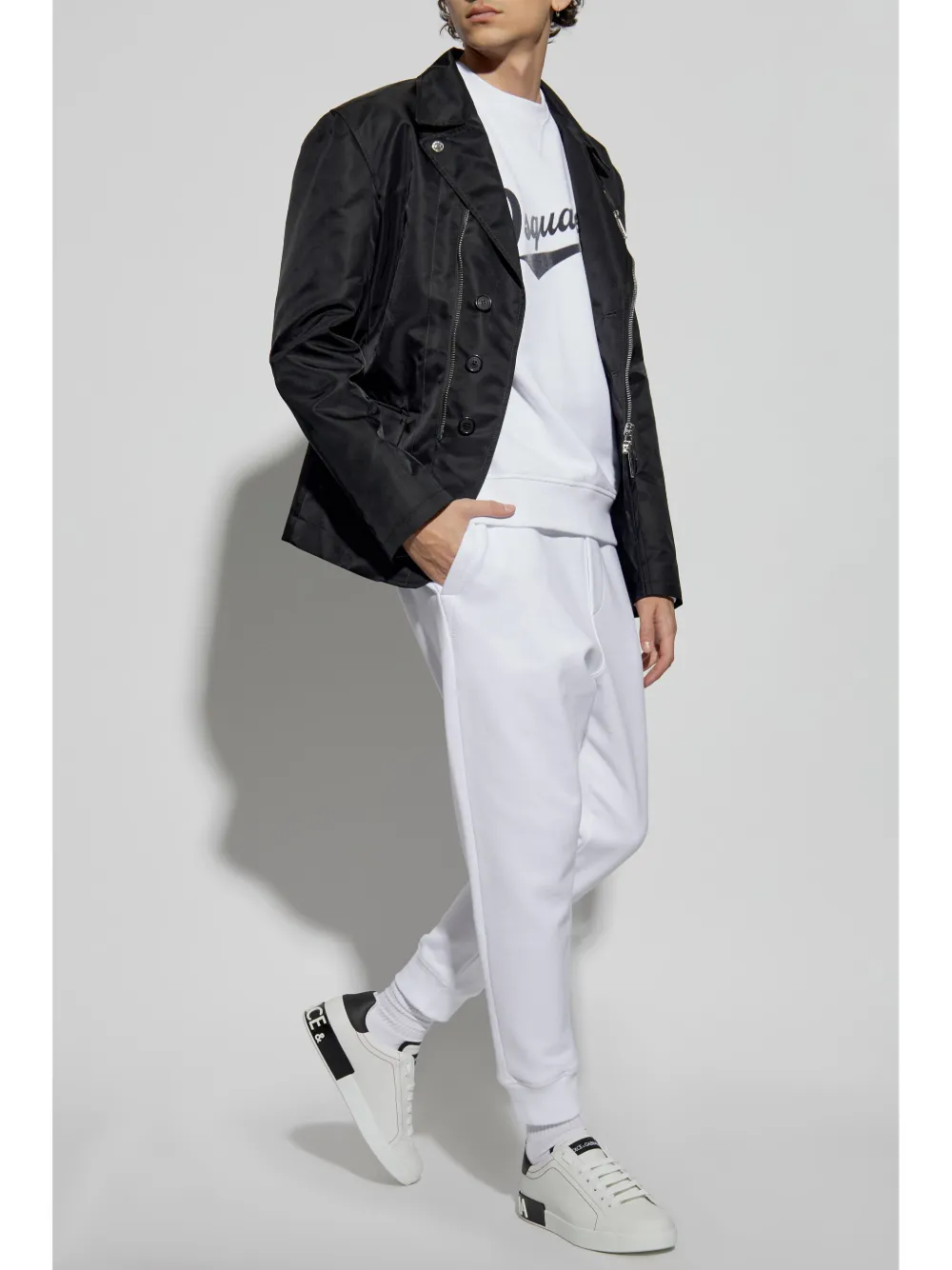 DSQUARED2 logo-print track pants - Wit