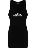 DSQUARED2 logo-print mini dress - Black
