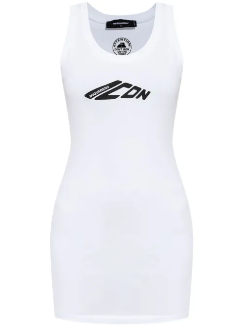 Robe courte à logo imprimé - DSQUARED2 - Modalova