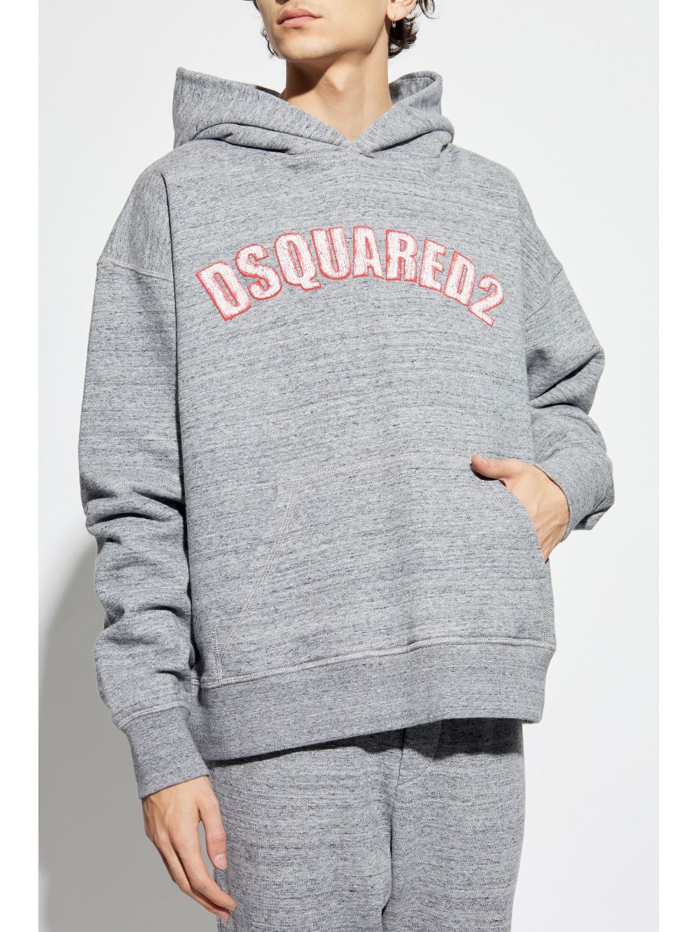 DSQUARED2 logo-embroidered hoodie Men